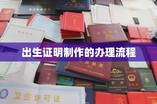 杂多出生证明制作的办理流程