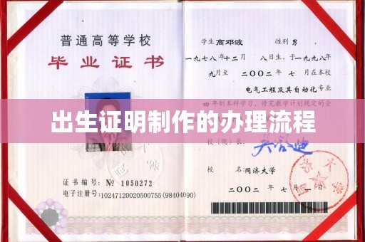 杂多出生证明制作的办理流程