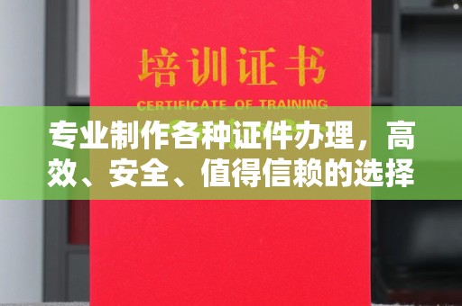 杂多专业制作各种证件办理，高效、安全、值得信赖的选择