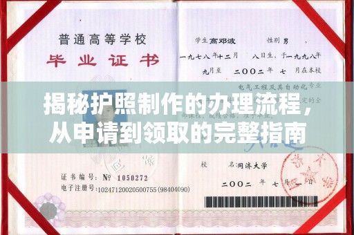 杂多揭秘护照制作的办理流程，从申请到领取的完整指南