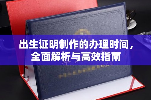 杂多出生证明制作的办理时间，全面解析与高效指南