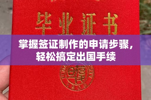 杂多掌握签证制作的申请步骤，轻松搞定出国手续