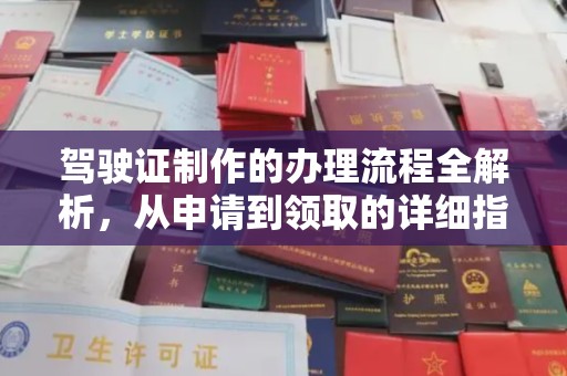 杂多驾驶证制作的办理流程全解析，从申请到领取的详细指南
