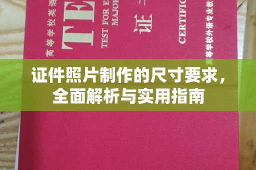 杂多证件照片制作的尺寸要求，全面解析与实用指南
